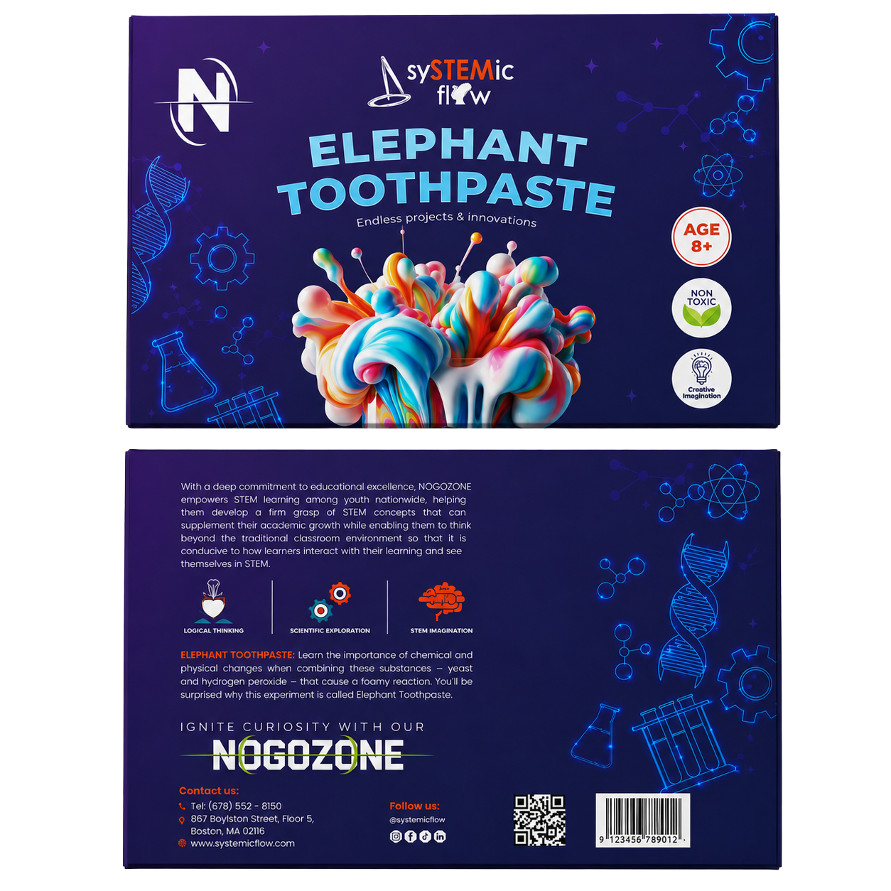 NOGOZONE game box mockup